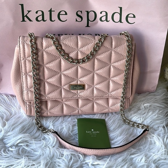 NWT Kate Spade Pink Leather Multi-Way/crossbody bag - Picture 1 of 7